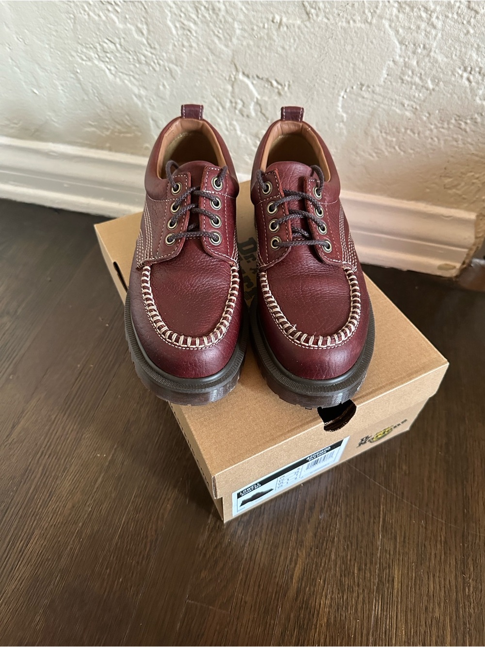 Dr. Martens Russet Moc Toe Lowell Shoes Women’s 8 Men’s 7 With Box